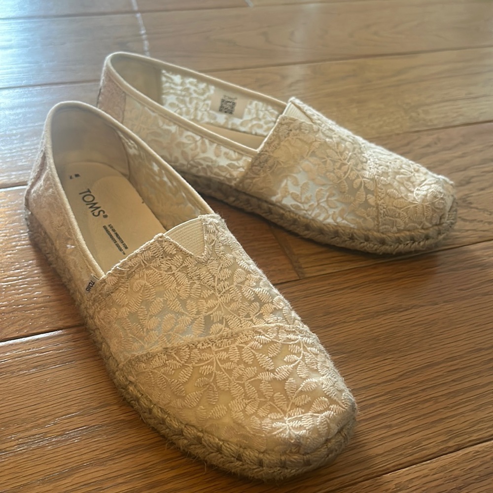 Women's Alpargata Rope Slip-On Flats Posey Lace